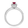1/2ct Pave Ruby and Diamond Bridal Set
 Image-5