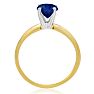 1 Carat Sapphire Solitaire Engagement Ring In 14 Karat Yellow Gold Image-3
