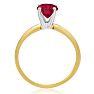 1 Carat Ruby Solitaire Engagement Ring In 14 Karat Yellow Gold Image-3