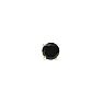 3/4ct Black Single Diamond Stud Earring in 14k Yellow Gold Image-2