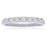 1/10 Carat Diamond Band With U Prongs in Sterling Silver Image-1