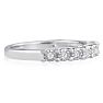 1/10 Carat Diamond Band With U Prongs in Sterling Silver Image-2