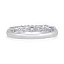 1/10 Carat Diamond Band With U Prongs in Sterling Silver Image-3