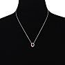 2.90 Carat Fine Quality Ruby And Diamond Necklace In 14K White Gold Image-5