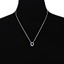 2.90 Carat Fine Quality Sapphire And Diamond Necklace In 14K White Gold Image-4