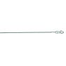 Round Wheat Chain in 14k White Gold, 18 inches Image-1