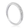 Previously Owned 1/4 Carat Micro Pave Diamond Wedding Band in 14 Karat White Gold, Size 5.5 Image-5