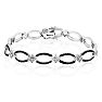 Contemporary Black and White Diamond Bracelet Image-1