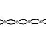 Contemporary Black and White Diamond Bracelet Image-2