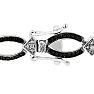 Contemporary Black and White Diamond Bracelet Image-3