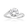 2 Carat Crystal Solitaire Engagement Ring Image-1
