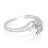 2 Carat Crystal Solitaire Engagement Ring Image-2