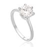 1 1/2 Carat 6 Prong Crystal Engagement Ring Image-5