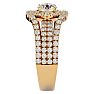 2 Carat Halo Diamond Engagement Ring in 14 Karat Yellow Gold Image-4
