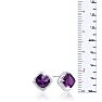 3 3/4 Carat Cushion Cut Amethyst and Diamond Earrings Image-5