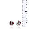 3 3/4 Carat Cushion Mystic Topaz & Diamond Earrings Image-5