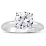 Platinum 2.00 Carat Round Cut Diamond Solitaire Engagement Ring, H-I Color, SI2 Clarity Image-1