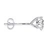 1 1/2 Carat Diamond Stud Earrings In Martini Setting 14 Karat White Gold Image-3