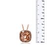 4ct Crystal Morganite and Marcasite Necklace
 Image-4
