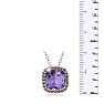 4ct Crystal Tanzanite and Marcasite Necklace
 Image-4