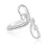 CZ Wave Ring in Sterling Silver
 Image-2