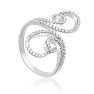 CZ Wave Ring in Sterling Silver
 Image-5