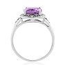 2 1/4 Carat Oval Amethyst and Diamond Ring. 4.5 Star Reviewed.  Image-4
