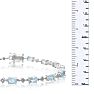 7 1/2ct Blue Topaz and Diamond Bracelet
 Image-4