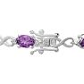 7ct Amethyst and Diamond Infinity Bracelet Image-2