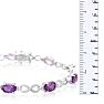 7ct Amethyst and Diamond Infinity Bracelet Image-3