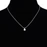 3/4ct 14k White Gold Diamond Pendant Image-5