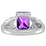 2 3/4ct Amethyst and Diamond Infinity Ring. Amazing Amethyst Ring At A Very Low Price! Image-3