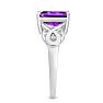 2 3/4ct Amethyst and Diamond Infinity Ring. Amazing Amethyst Ring At A Very Low Price! Image-5
