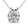 1 ½ Carat Diamond Pendant in 14k White Gold. Big,But Not Very Fine Diamond. Great For The Money!
 Image-1