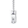 Letter G Diamond Initial Necklace In 14K White Gold With 13 Diamonds Image-3