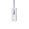 Letter K Diamond Initial Necklace In 14K White Gold With 13 Diamonds Image-3