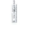 Letter M Diamond Initial Necklace In 14K White Gold With 13 Diamonds Image-3