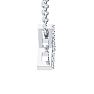 Letter T Diamond Initial Necklace In 14K White Gold With 13 Diamonds Image-3