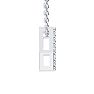 Letter Y Diamond Initial Necklace In 14K White Gold With 13 Diamonds Image-3