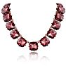 Fine Pink Crystal Cushion Strand Necklace, 18 Inches Image-3