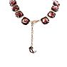 Fine Pink Crystal Cushion Strand Necklace, 18 Inches Image-4