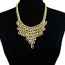Gold V Shaped Chain Bib Image-3