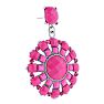 Passiana Spring Crystal Earrings, Pink Image-3