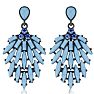 Passiana Cascading Crystal Earrings, Blue Image-2
