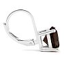 5 Carat Smoky Quartz Leverback Earrings In Sterling Silver
 Image-2