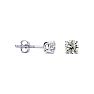 1/2ct Diamond Stud Earrings in 14k White Gold with FREE Matching Diamond Pendant! Image-1