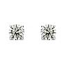 1/2ct Diamond Stud Earrings in 14k White Gold with FREE Matching Diamond Pendant! Image-2