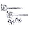 1/2ct Diamond Stud Earrings in 14k White Gold with FREE Matching Diamond Pendant! Image-3