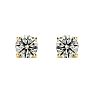 1/2ct Diamond Stud Earrings in 14k Yellow Gold with FREE Matching Diamond Pendant! Image-2