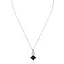 1/4 Carat Chocolate Bar Champagne and White Diamond Pave Necklace In Sterling Silver, 18 Inches Image-3